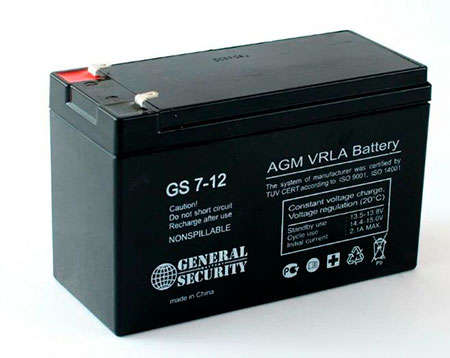 Аккумуляторная батарея (7 Ач, для ББП в помещениях)